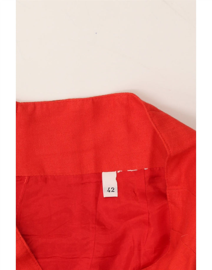 VINTAGE Womens Pencil Skirt IT 42 Medium W28 Red Vintage Vintage and Second-Hand Vintage from Messina Hembry 