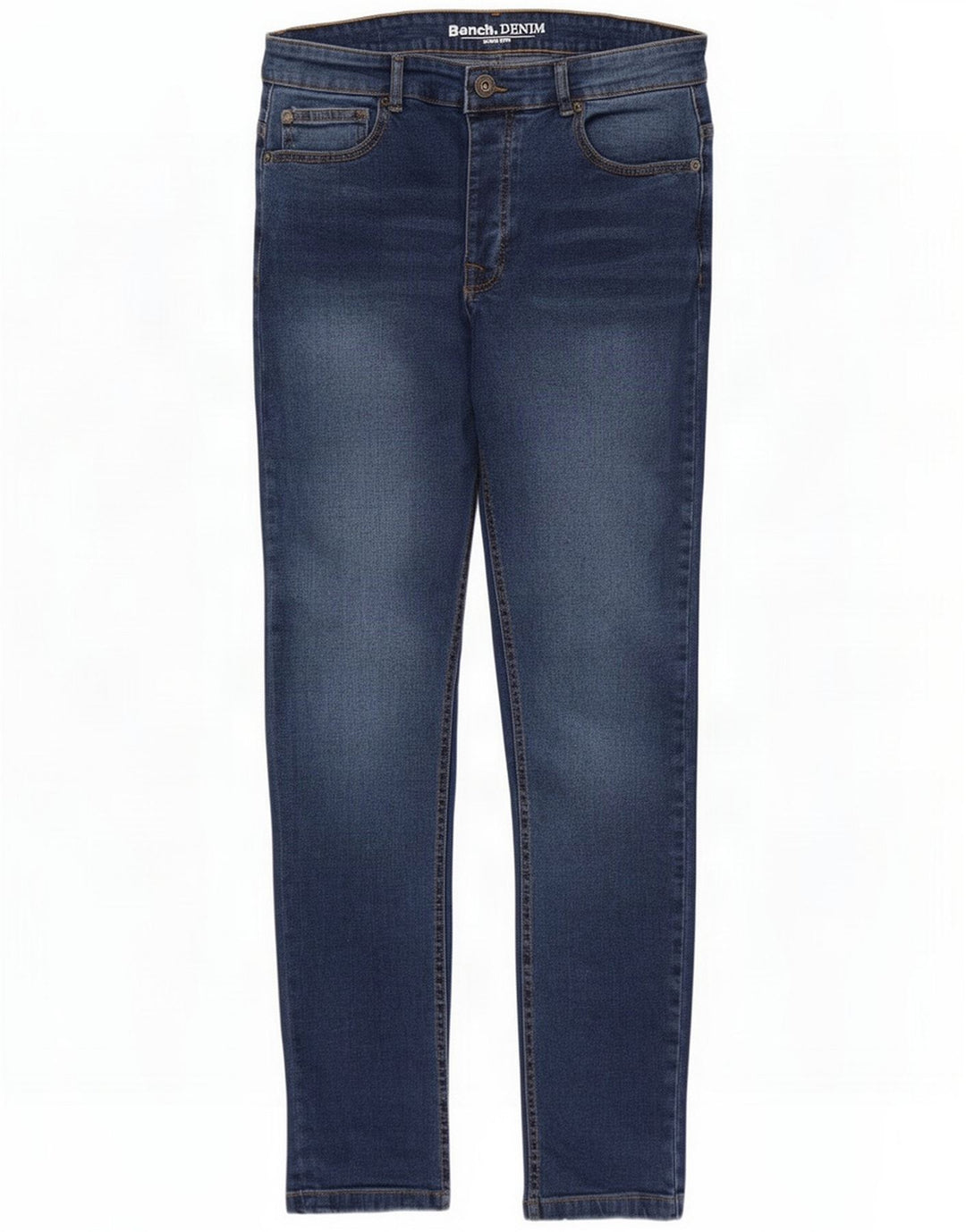 Bench Jeans slim da uomo W32 L32 Blu Cotone