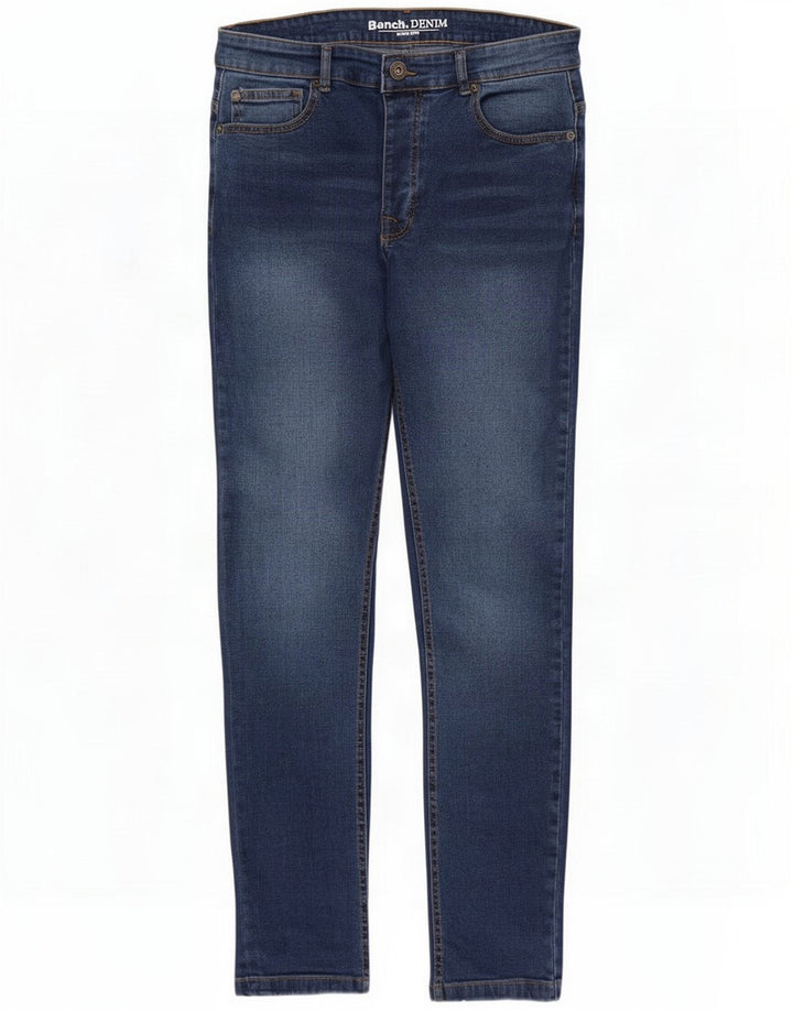 Bench Jeans slim da uomo W32 L32 Blu Cotone
