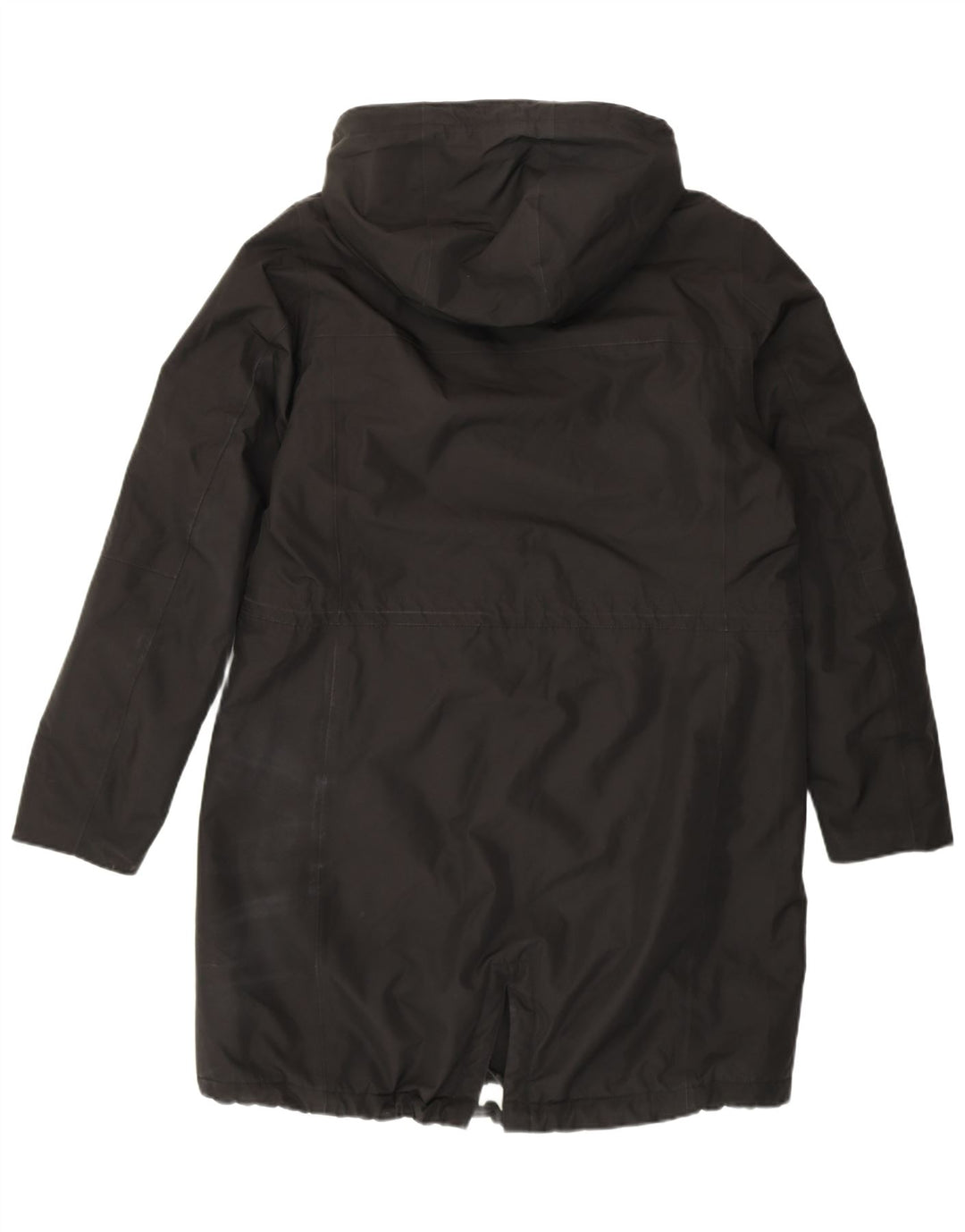 Helly Hansen Womens Hooded Parka Jacket UK 14 Large Black Nylon