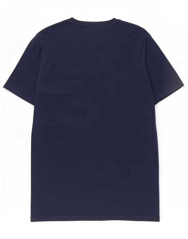 Under Armour Mens Heat Gear Graphic T-Shirt Top Small Navy Blue Cotton