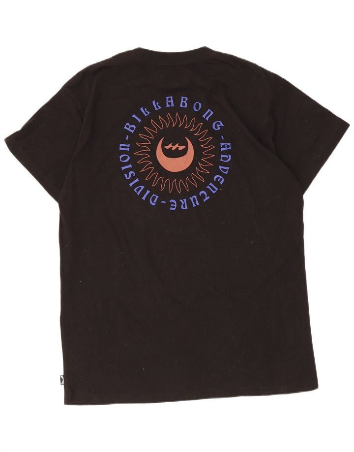 Billabong Herre Grafisk T-Shirt Top Medium Sort Bomuld