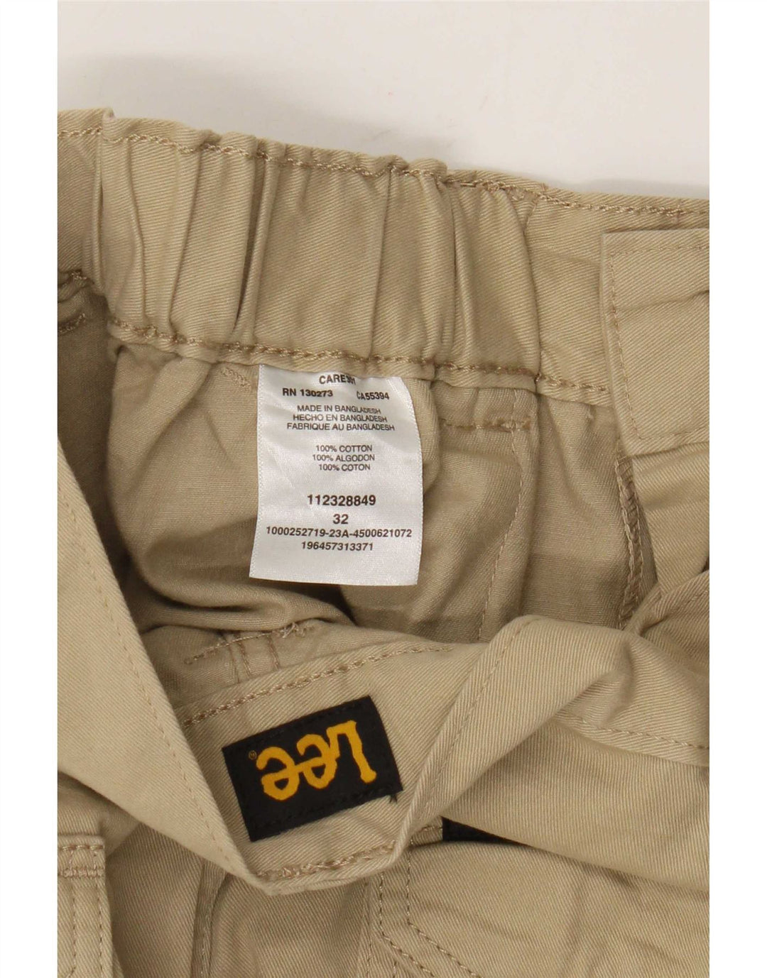 Pantalones cortos tipo cargo Lee para hombre W32 Algodón beige medio