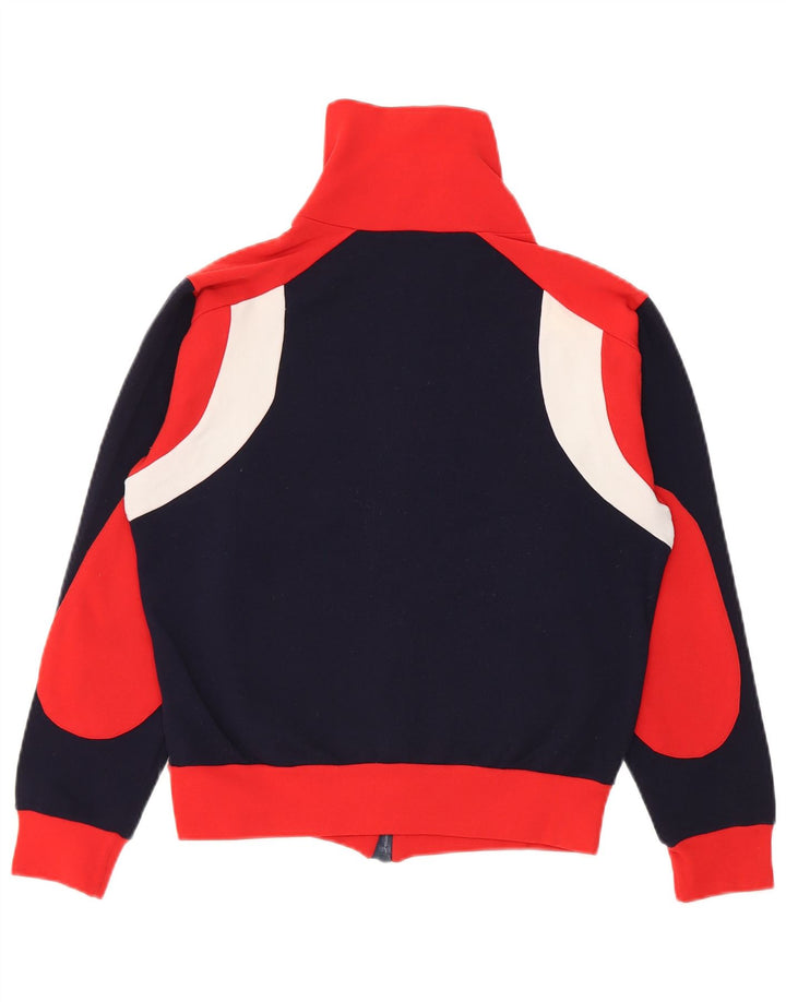 Vintage træningsdragt til mænd Top jakke 2XS Marineblå Colourblock Polyamid
