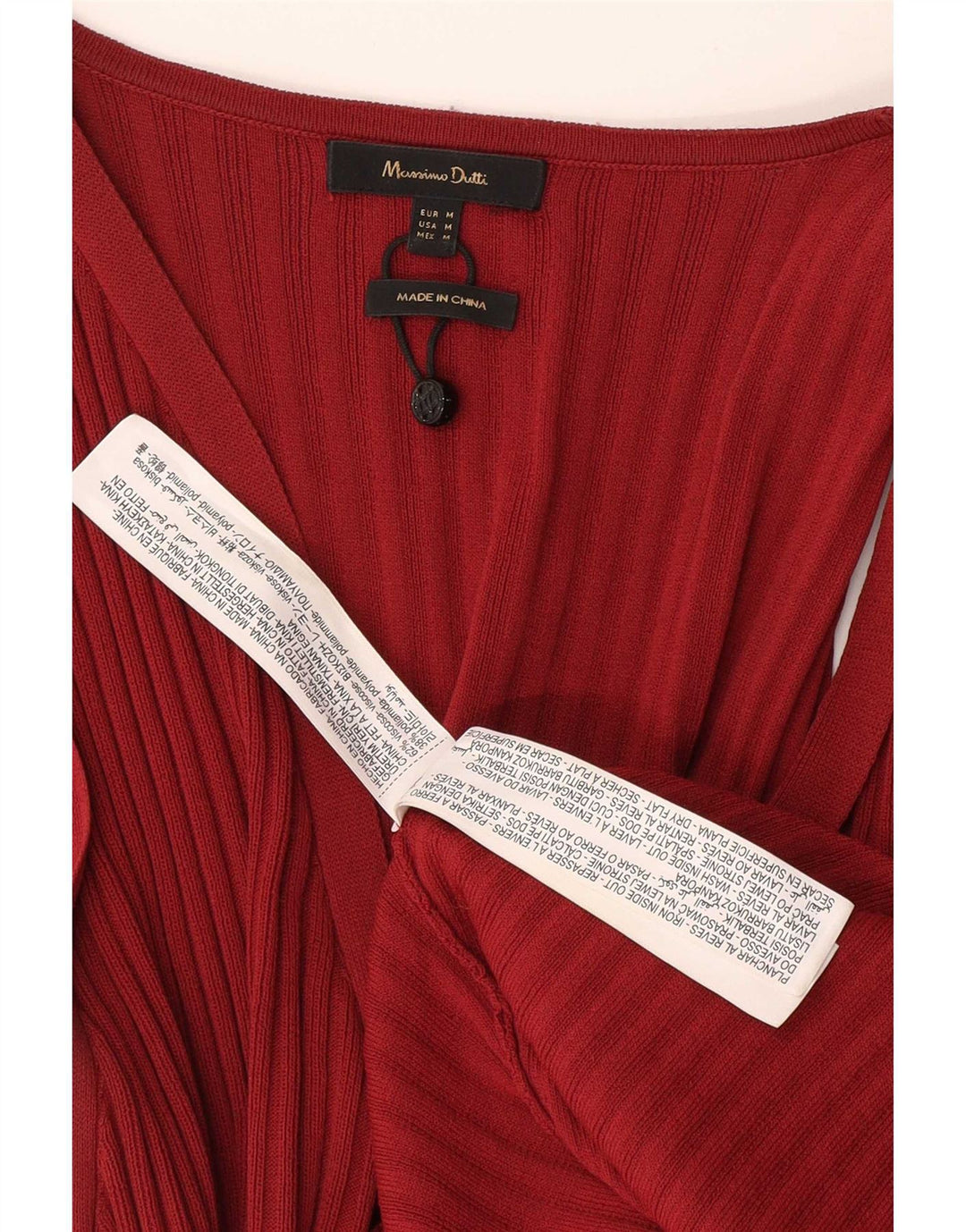 Massimo Dutti Womens Sleeveless Maxi Dress UK 12 Medium Red Viscose