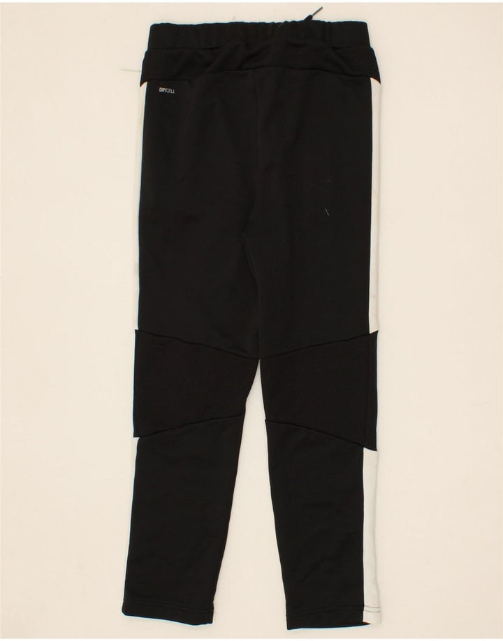PUMA Boys Tracksuit Trousers 11-12 Years Black Colourblock Polyester Vintage Puma and Second-Hand Puma from Messina Hembry 