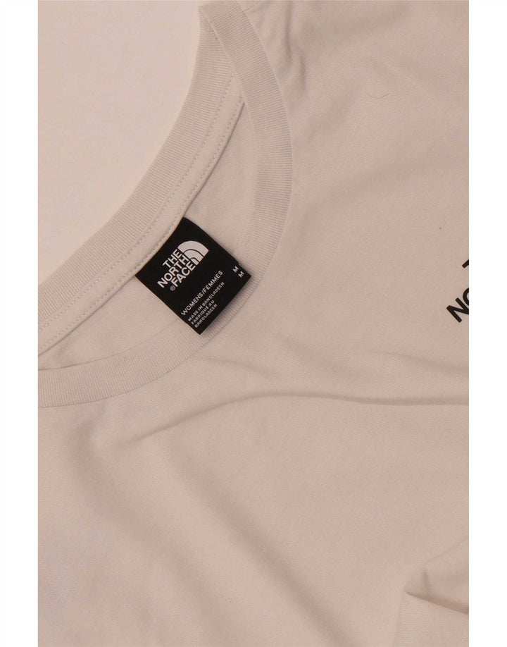 The North Face Womens Crop T-Shirt Top UK 14 Medium White