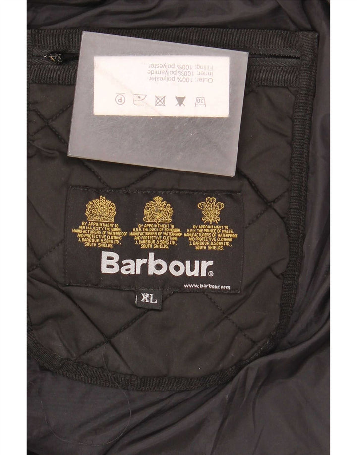 Barbour Chaqueta acolchada para hombre UK 42 XL Poliéster negro