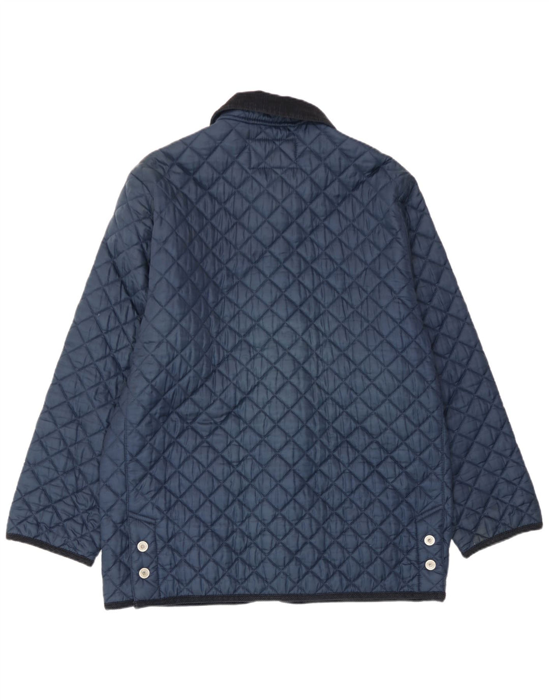 Armata Di Mare Mens Quilted Jacket IT 50 Large Navy Blue Colourblock