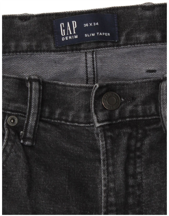 Gap Mens Slim Tapered Jeans W36 L34 Grey Cotton