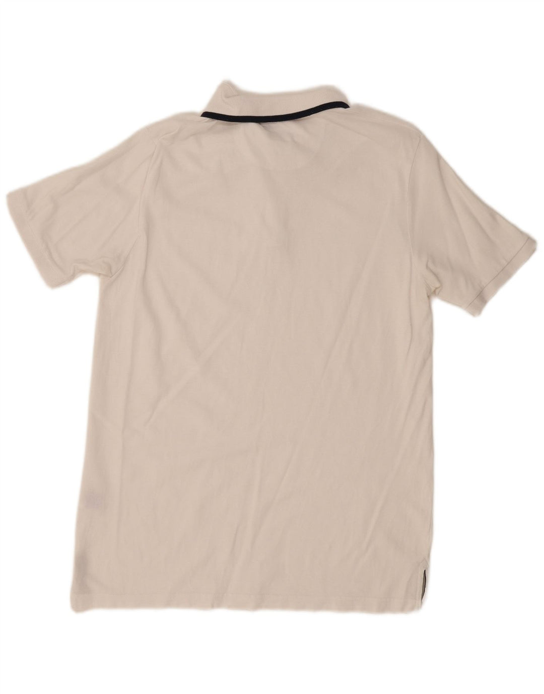 Dack's Mens Polo Shirt Large White Cotton