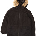 Jack & Jones muška parka jakna s kapuljačom UK 40 veliki crni poliester