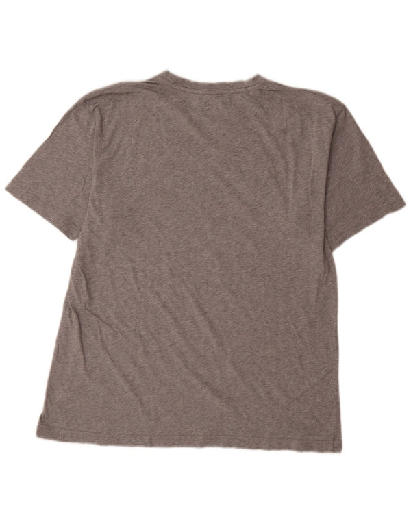 Champion Womens Graphic T-Shirt Top UK 16 Large Grau meliert