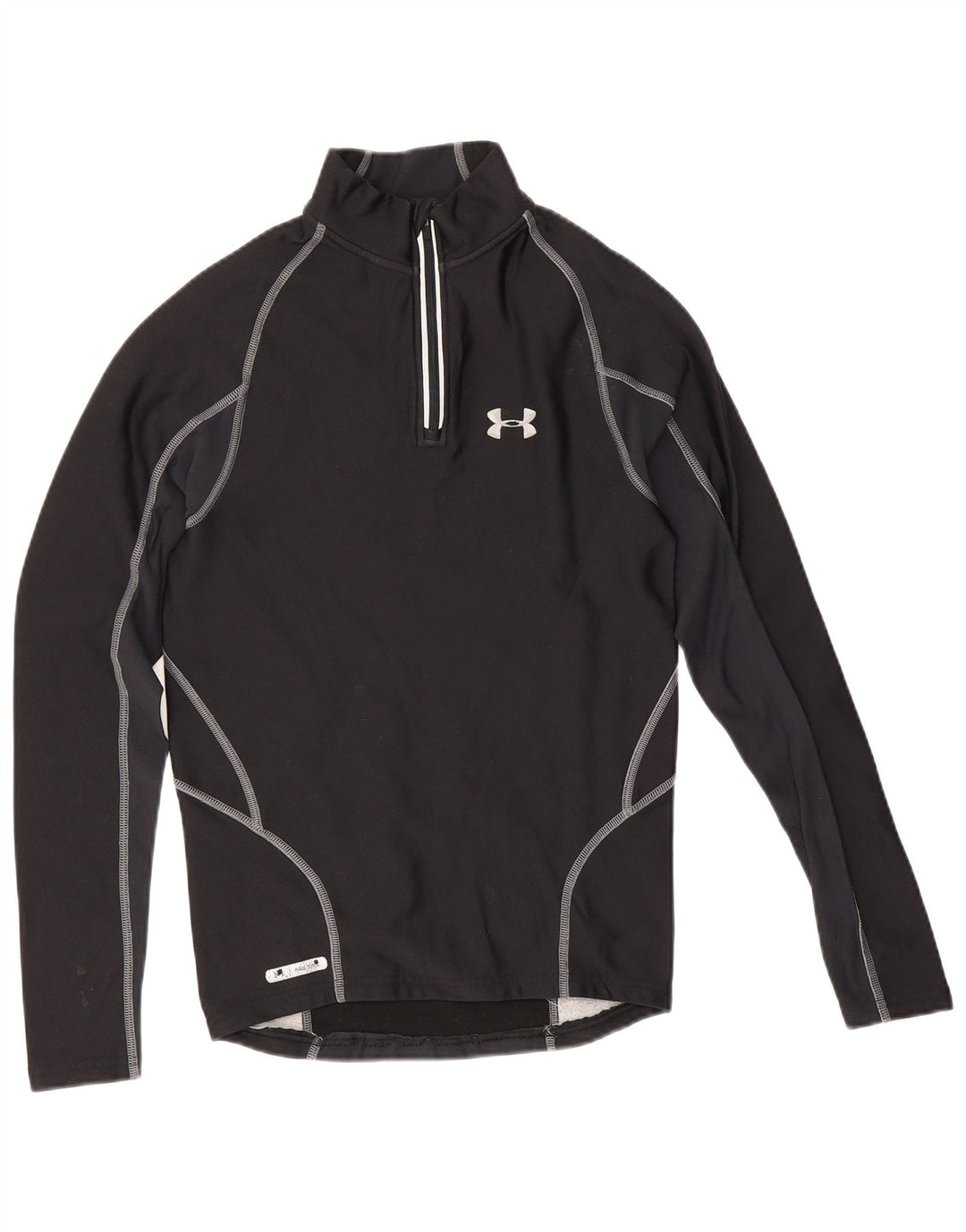 Under Armour Mens Cold Gear Graphic Pullover Tracksuit Top Medium Black