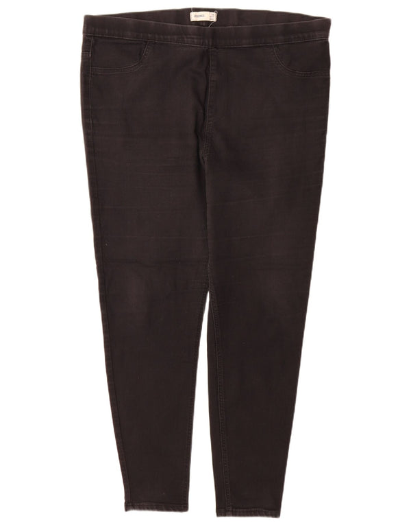 Marks & Spencer Damen Jegging-Jeans UK 20 2XL W40 L28 Schwarze Baumwolle