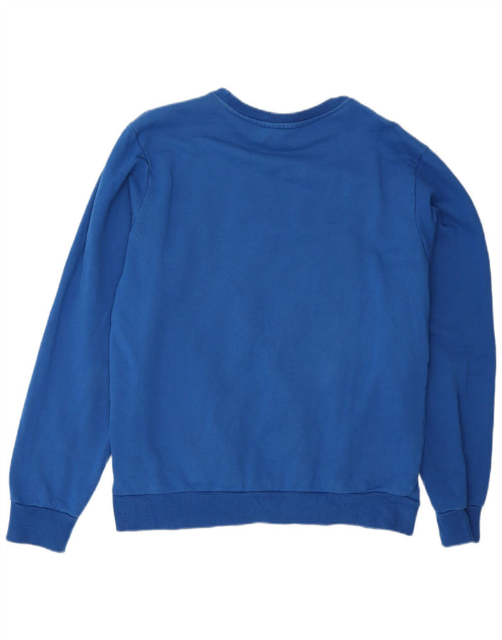 Diesel Herre Grafisk Sweatshirt Jumper Stor Blå Bomuld