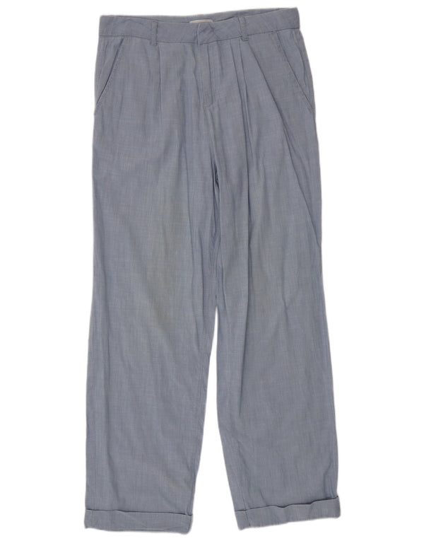 Max&Co. Damen-Chinohose mit Pegged, UK-Größe 44, Größe L W32 L30, blaue Baumwolle