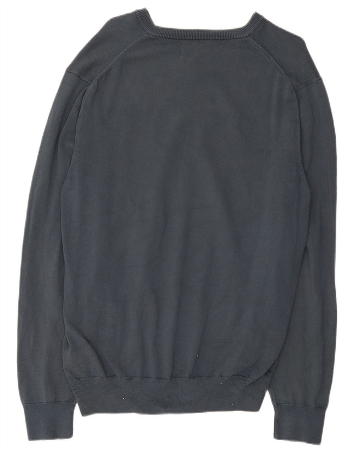 Marks & Spencer Herre V-hals sweater XL Grå Bomuld