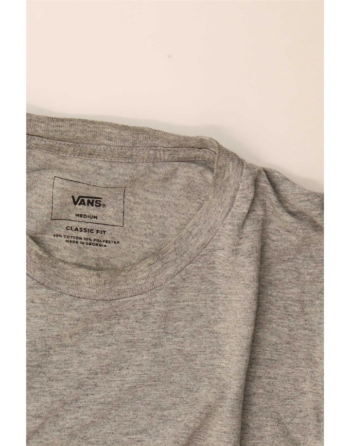 Vans Mens Classic Fit T-Shirt Top Medium Grey Cotton