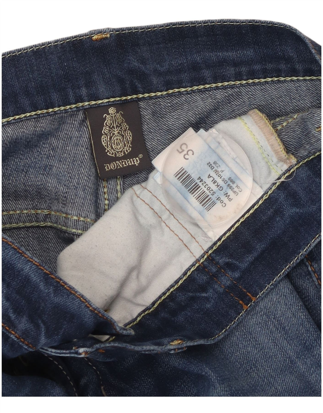 Jeans slim da uomo Dondup W35 L30 poliestere blu