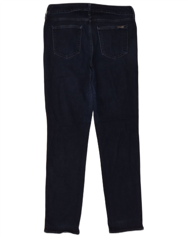 Eddie Bauer Dame Straight Jeans US 10 Large W30 L31 Navy Blue