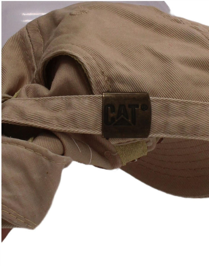 Caterpillar Mens Graphic Baseball Cap One Size Beige