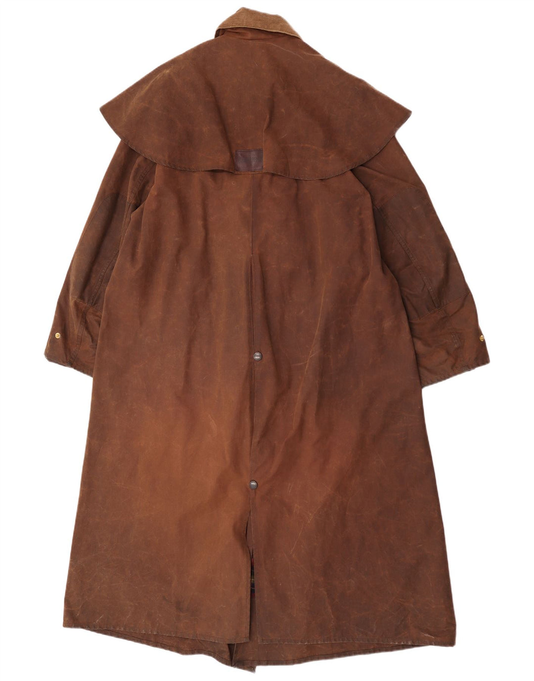 W.K. BACKHOUSE Manteau capelet ciré surdimensionné pour femme UK 14 Marron moyen