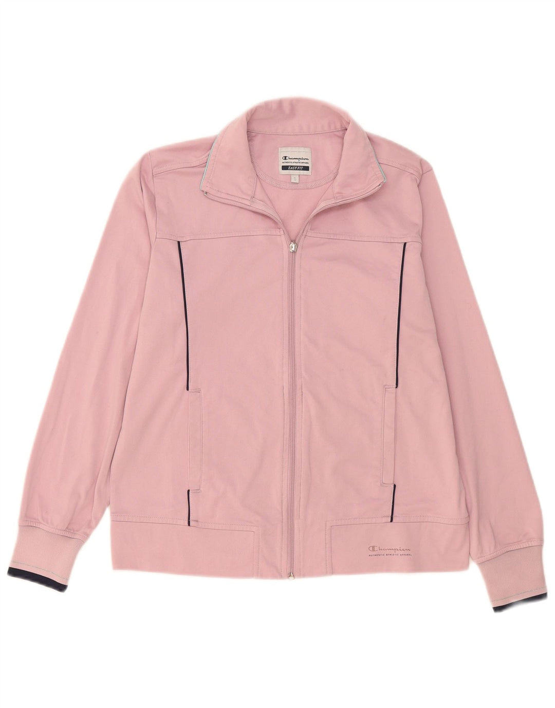 Champion Womens Easy Fit Oversized Tracksuit Top Jacket UK 10 Small Pink