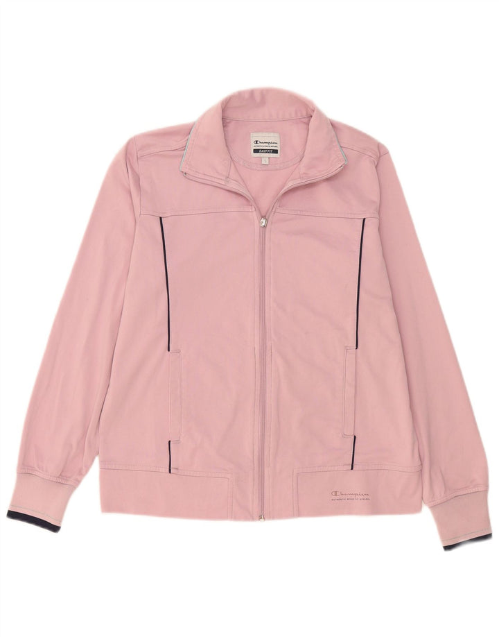 Champion Womens Easy Fit Oversized Tracksuit Top Jacket UK 10 Small Pink