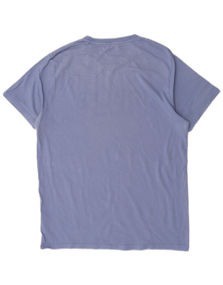 Joules Herre Grafisk T-Shirt Top Medium Blå Bomuld