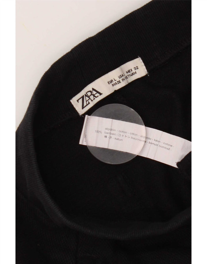 Pantaloncini sportivi da uomo Zara grandi in cotone blu navy