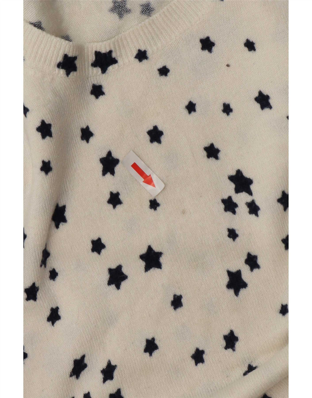 Marks & Spencer Womens Crew Neck Jumper Sweater UK 16 Large Off White