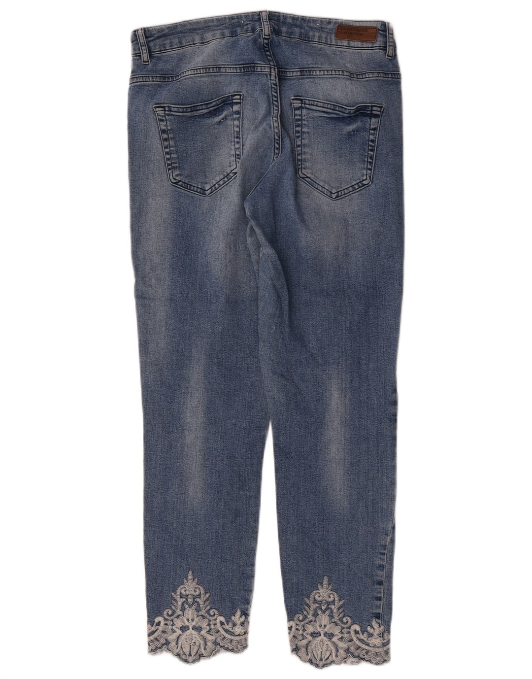 Benetton Womens Slim Jeans W32 L26 Blue
