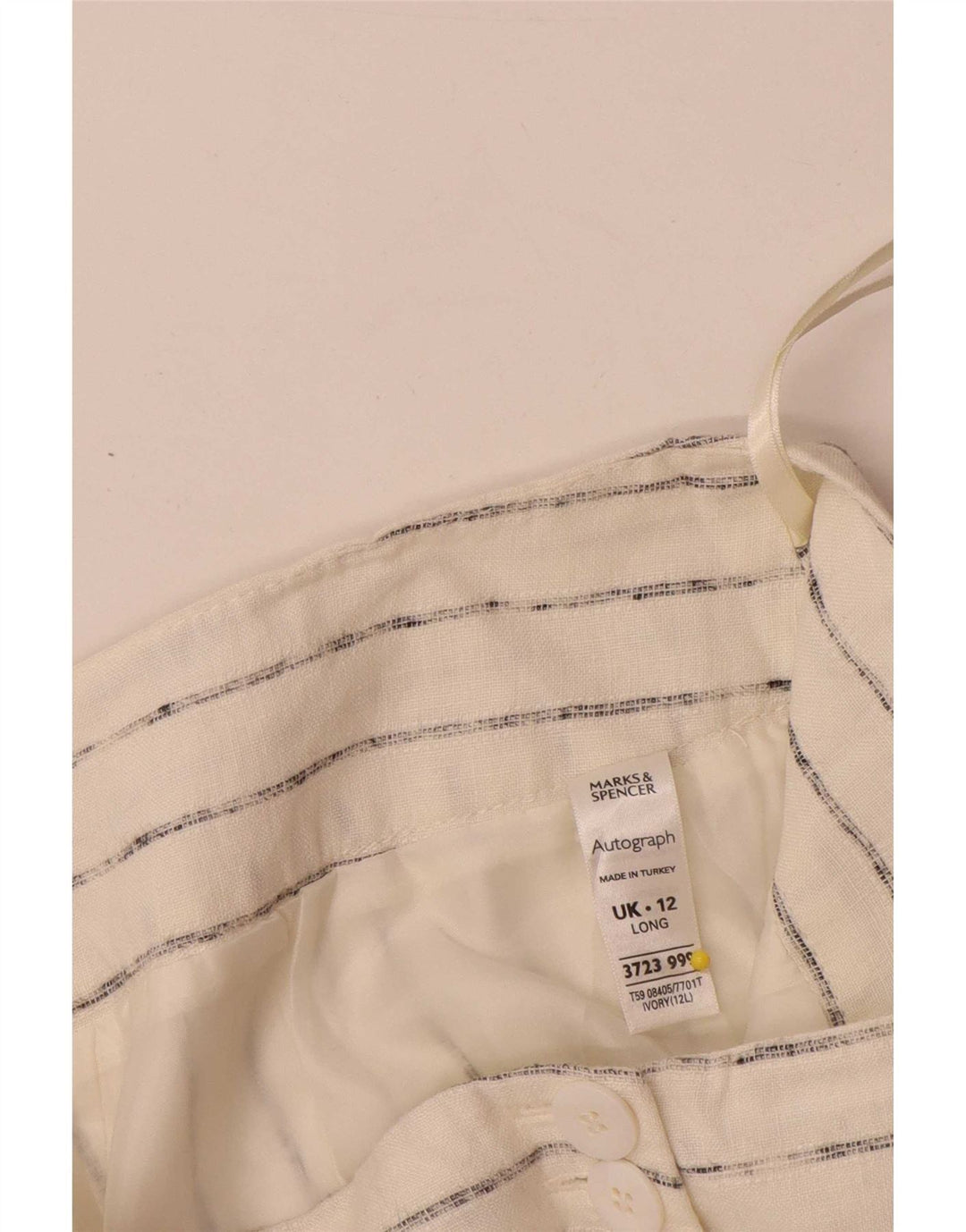 Marks & Spencer Casual Bukser til kvinder UK 12 Medium W32 L33 Off White