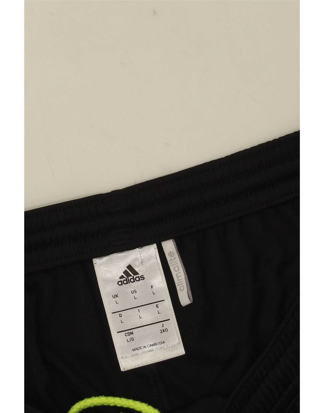 Adidas Mens Climalite Sport Shorts Large Black Colourblock Polyester