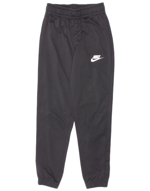 Nike Boys Tracksuit Trousers Joggers 6-7 Years XS Black Polyester
