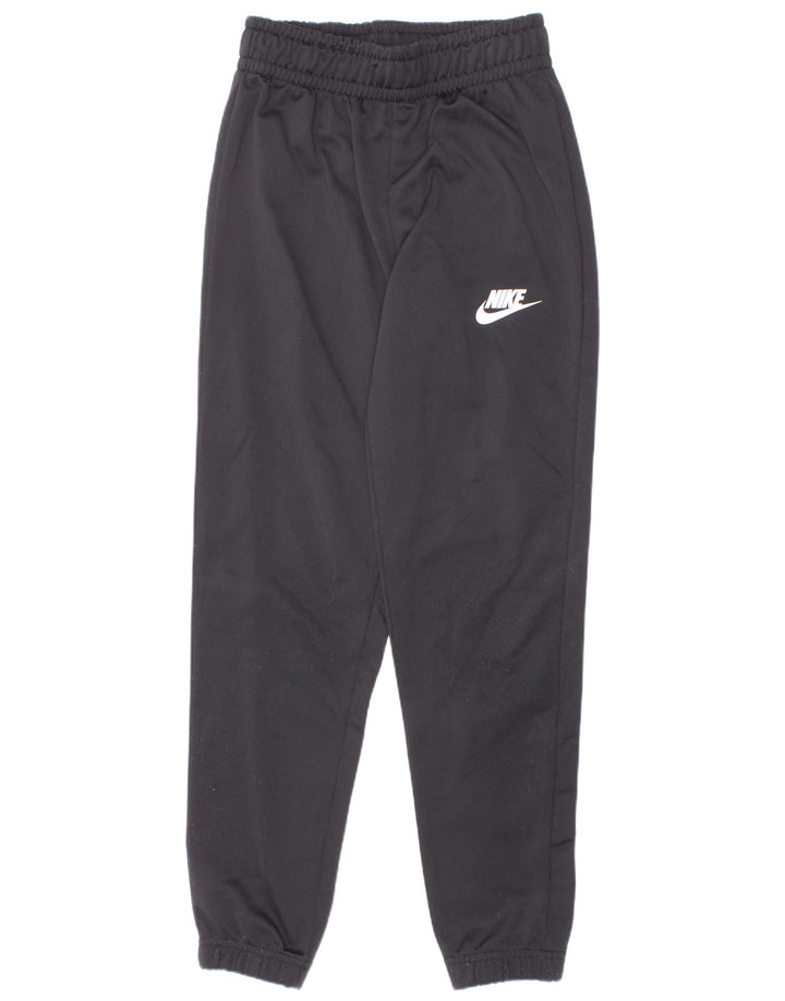 Nike Boys Tracksuit Trousers Joggers 6-7 Years XS Black Polyester