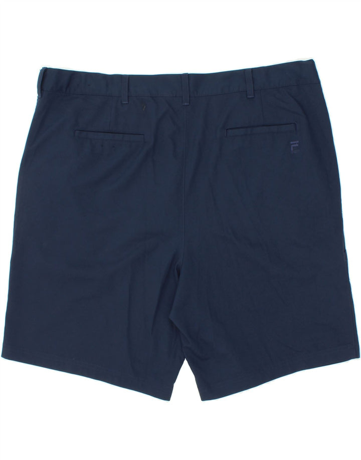 FILA Mens Golf Chino Shorts W46 3XL Navy Blue Polyester