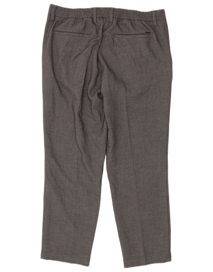 Calça Chino Reta Masculina Mac W38 L28 Poliéster Cinza