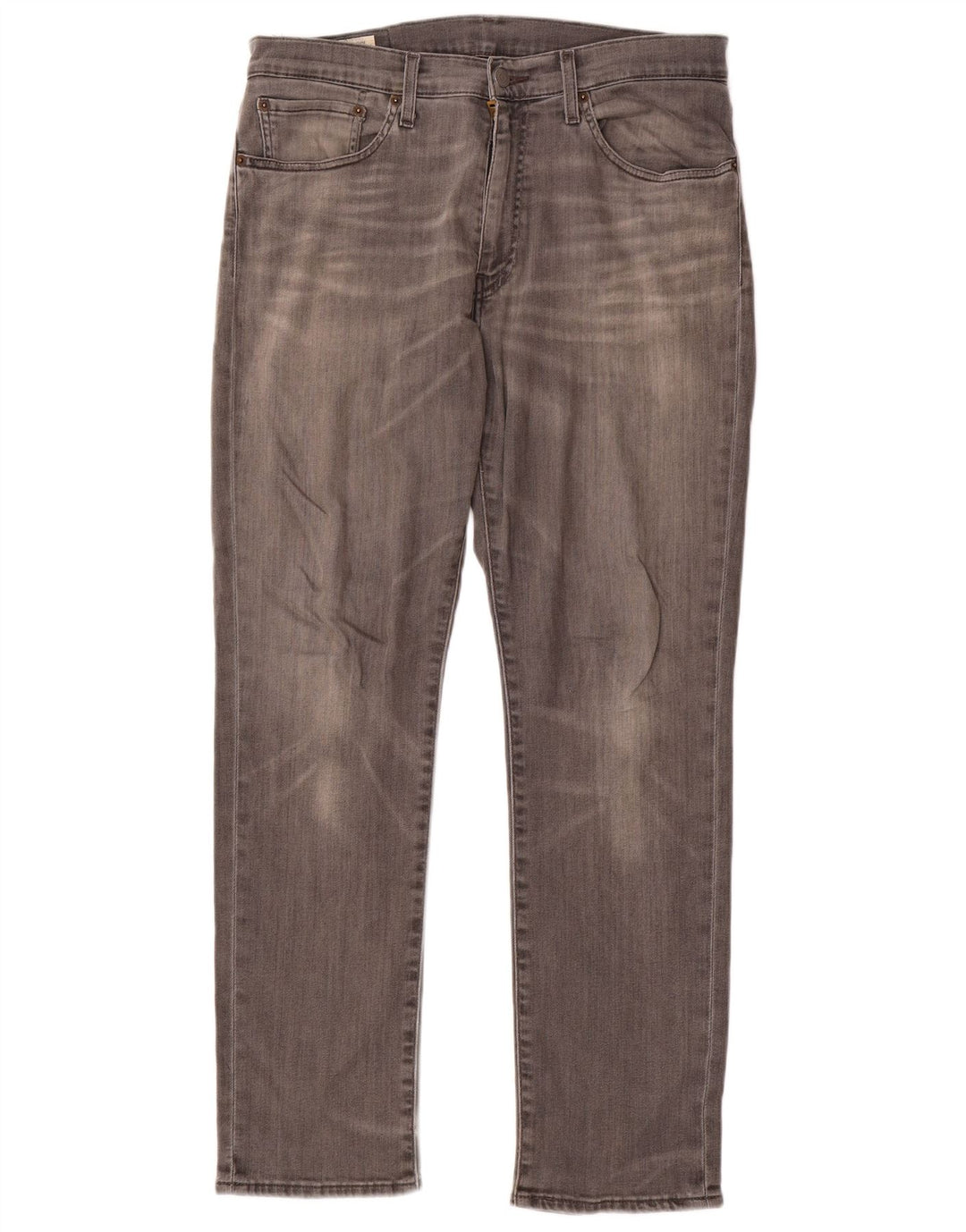 Levi's Straight Jeans til mænd W34 L30 Grå bomuld