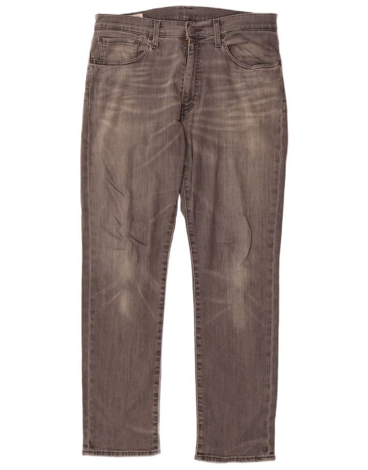 Levi's Straight Jeans til mænd W34 L30 Grå bomuld
