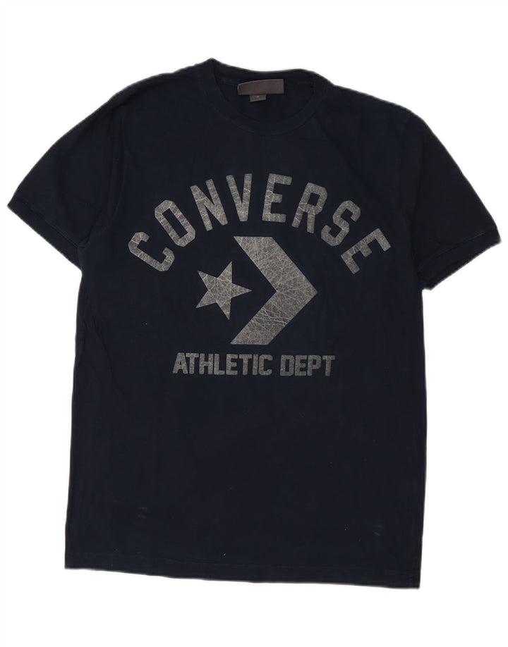 Converse grafisk t-shirt til mænd, lille marineblå bomuld