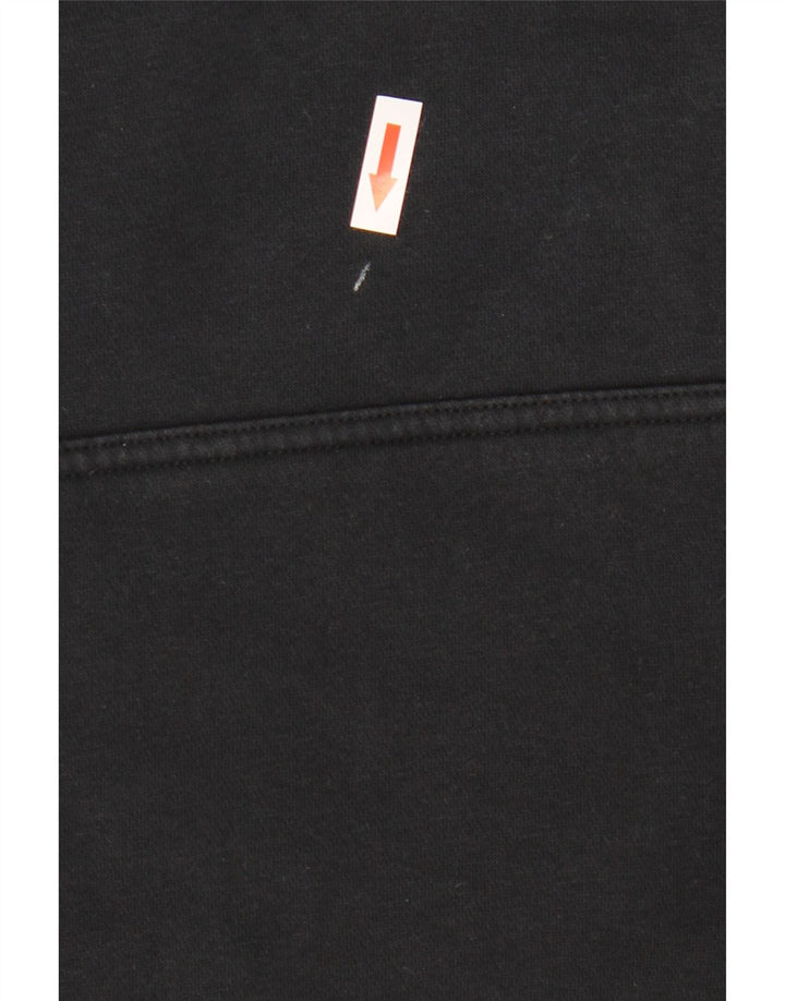 Nike Mens Graphic Hoodie Jumper Medium Black Cotton