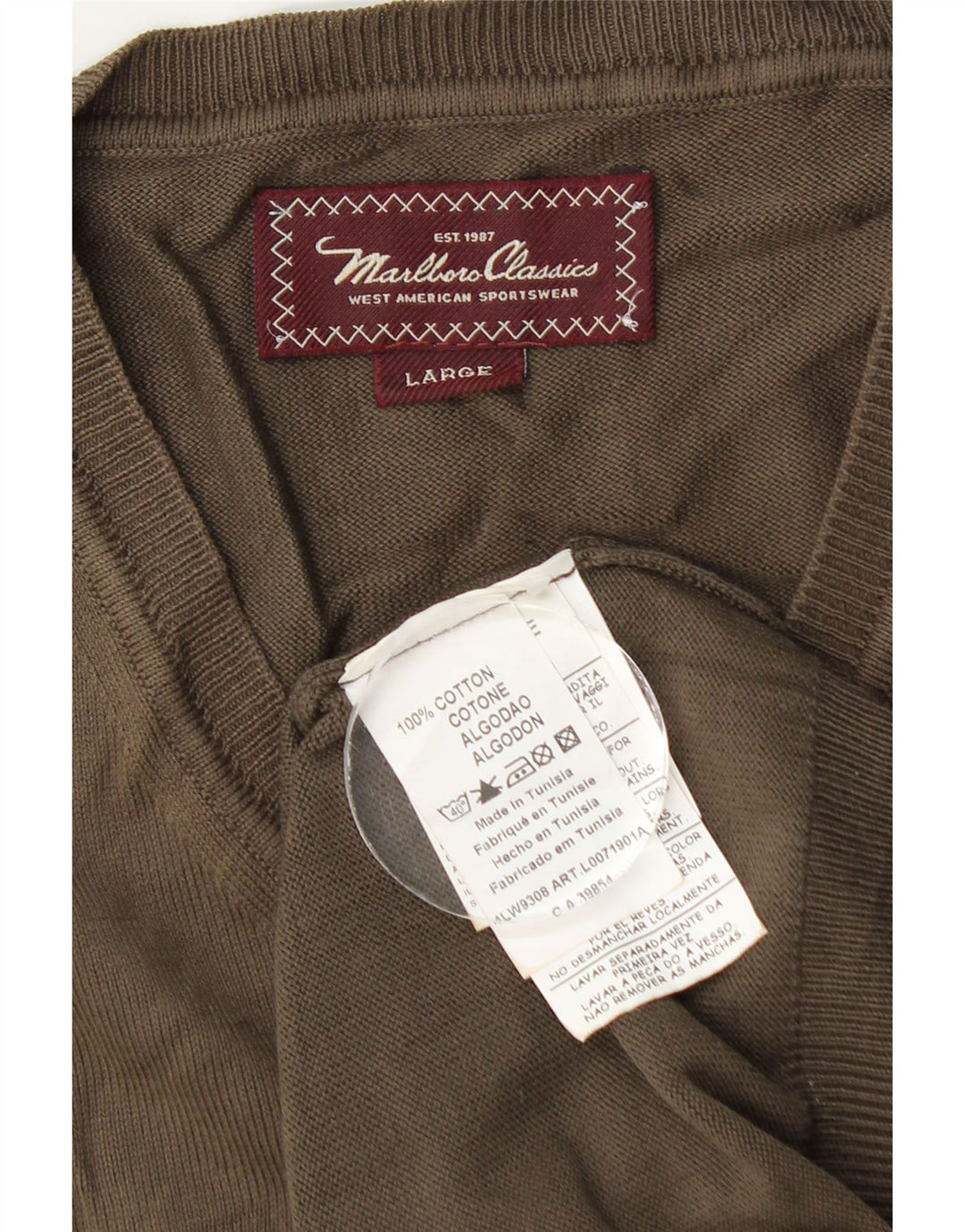 Marlboro Classics Herrevest Tank Top Stor Brun Bomuld