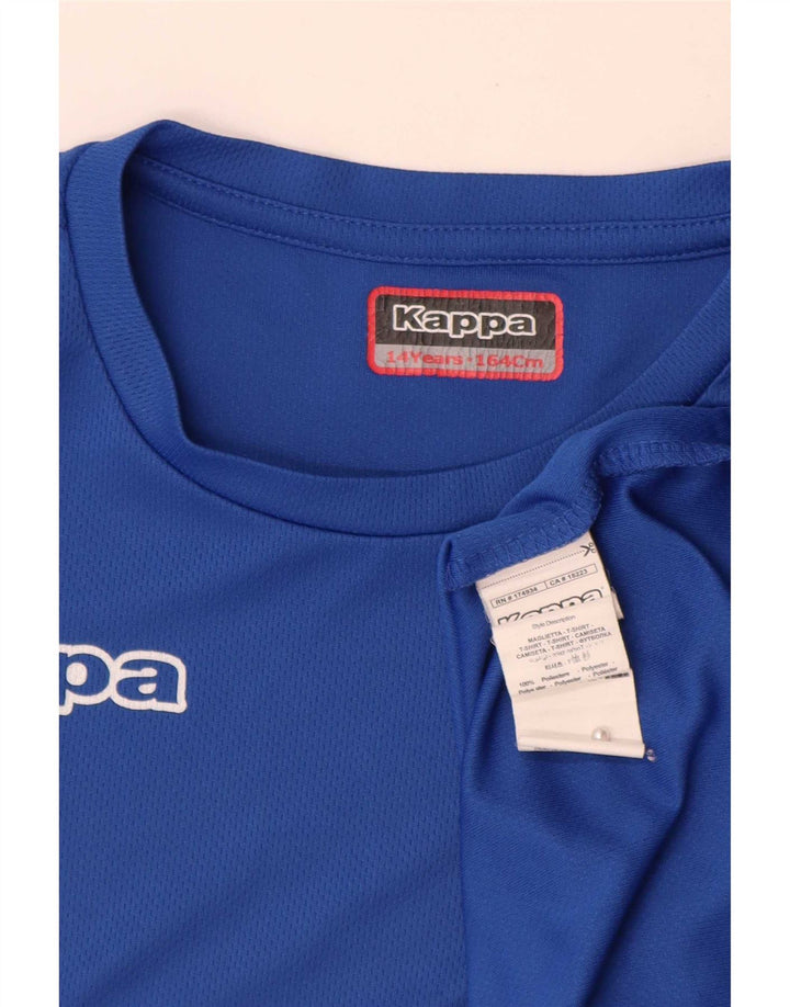 Kappa Boys Graphic T-Shirt Top 13-14 Years Blue Polyester