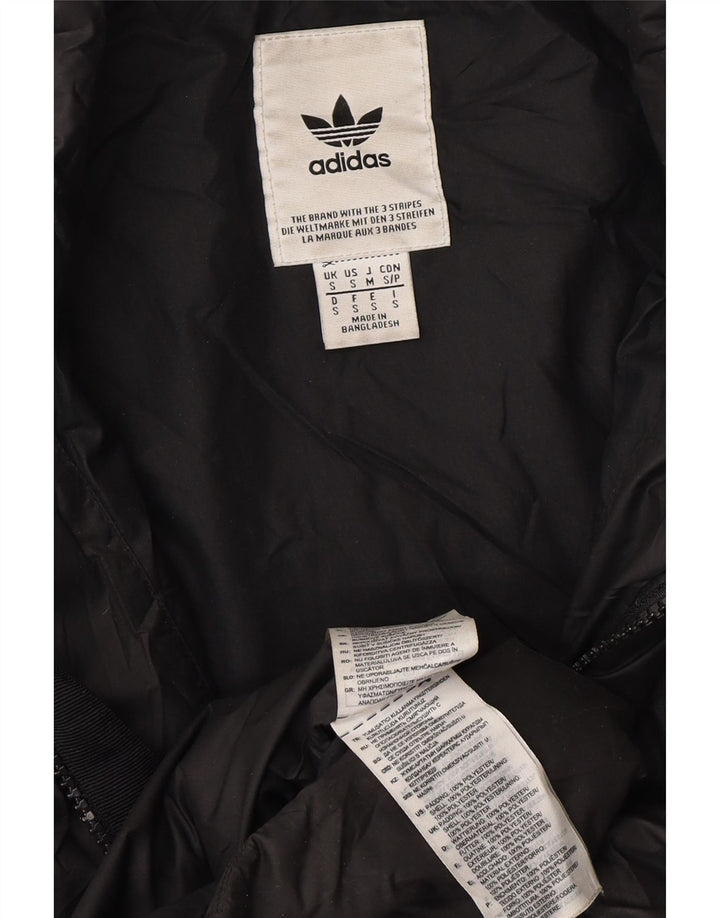 ADIDAS Polstret Gilet til kvinder UK 10 Lille sort polyester
