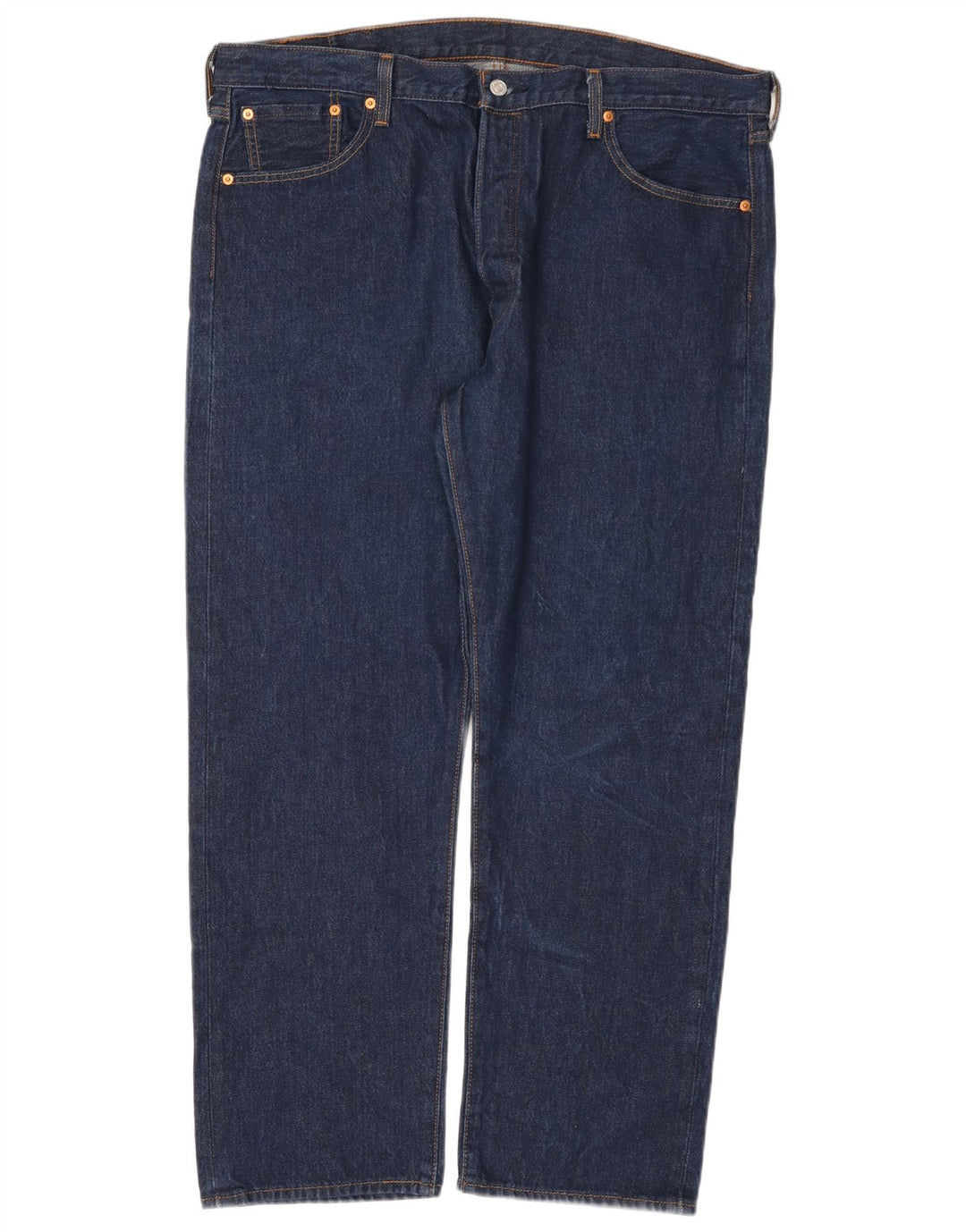 Levi's Mens 501 Straight Jeans W42 L32 Blue Cotton