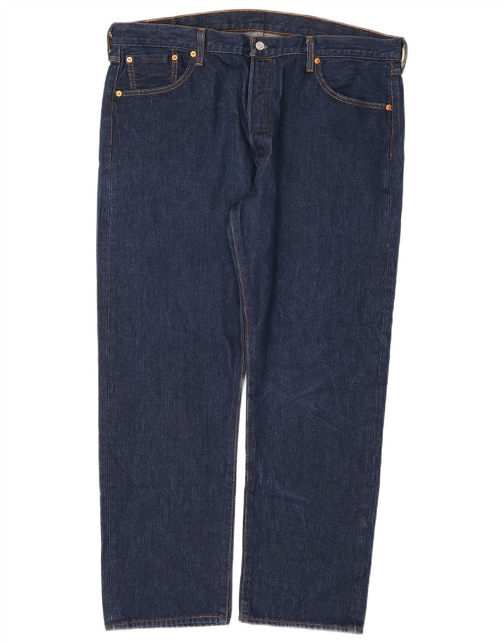 Levi's Mens 501 Straight Jeans W42 L32 Blue Cotton
