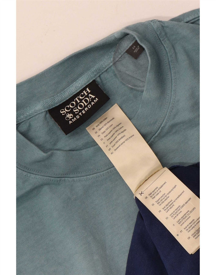 Scotch & Soda Mens T-Shirt Top Medium Multicoloured Tie Dye Cotton