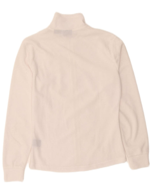 Fila Womens Fleece Jacket UK 12 Medium White Polyester